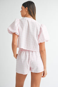 I know a place plaid set