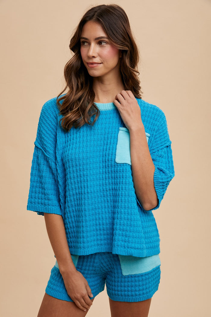 daily fit two-toned waffle set