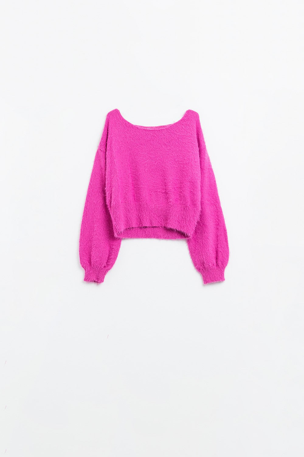 hottie pink crop sweater