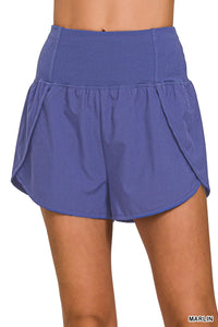 on the go high-waisted running shorts