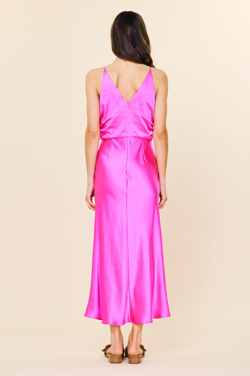 peer pressure satin cami dress