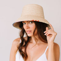 gabriela rainbow stitch bucket hat