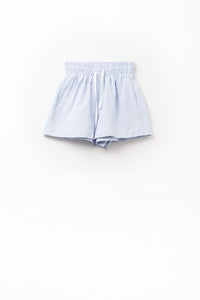 callie striped elastic-waist shorts