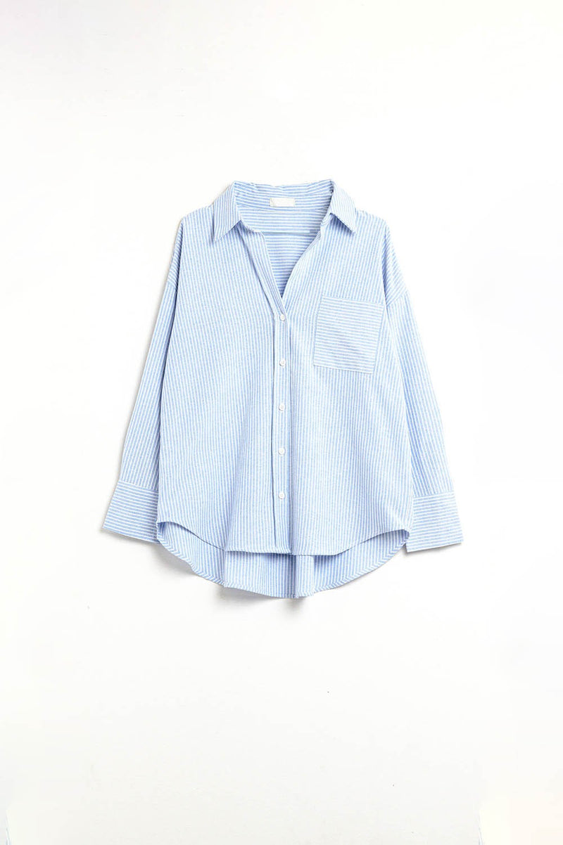 callie striped collared shirt | FINAL SALE
