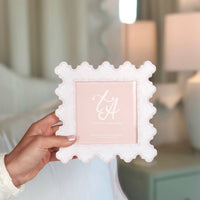 emmeline scalloped acrylic magnetic frame