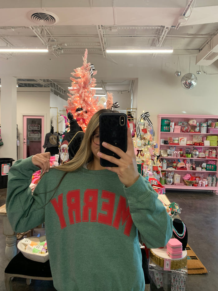 merry varisty crewneck