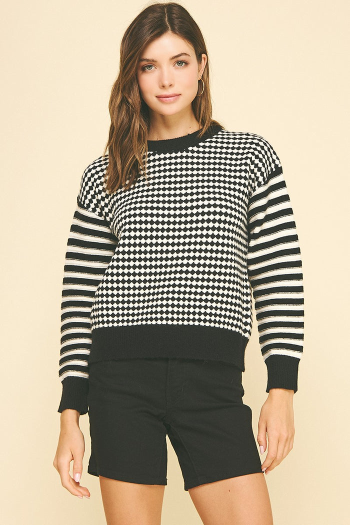 harsh lines sweater