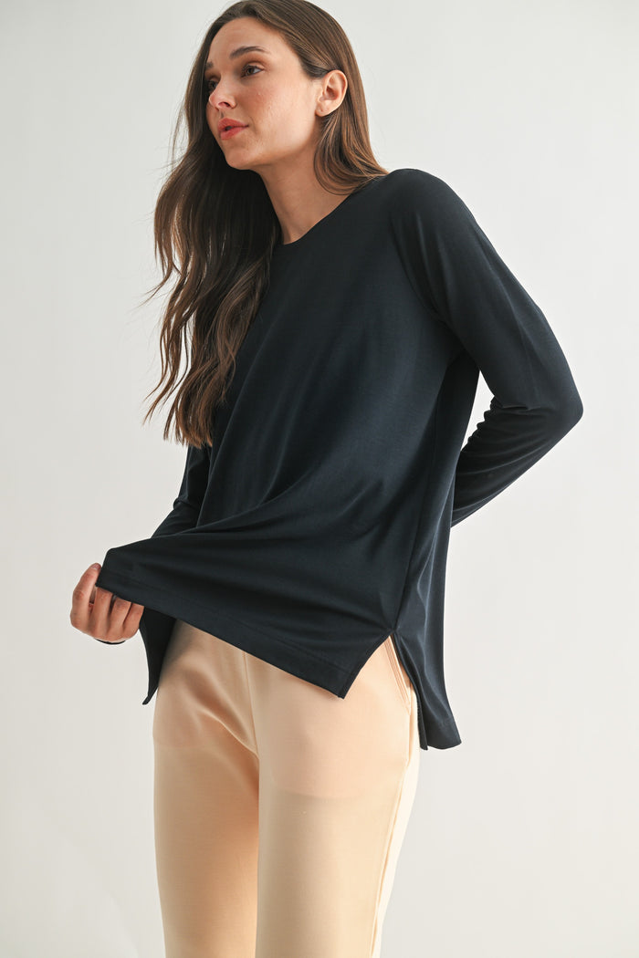 easy edge high/low longsleeve