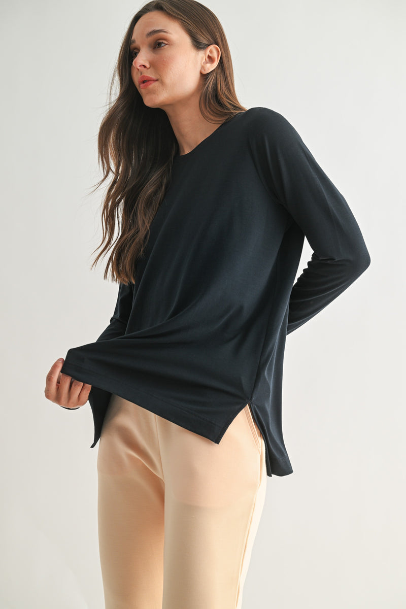easy edge high/low longsleeve