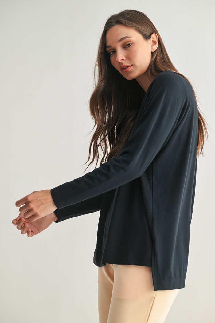 easy edge high/low longsleeve