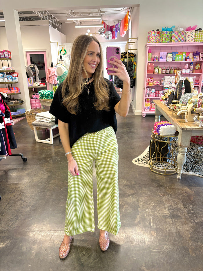 check on it gingham pants