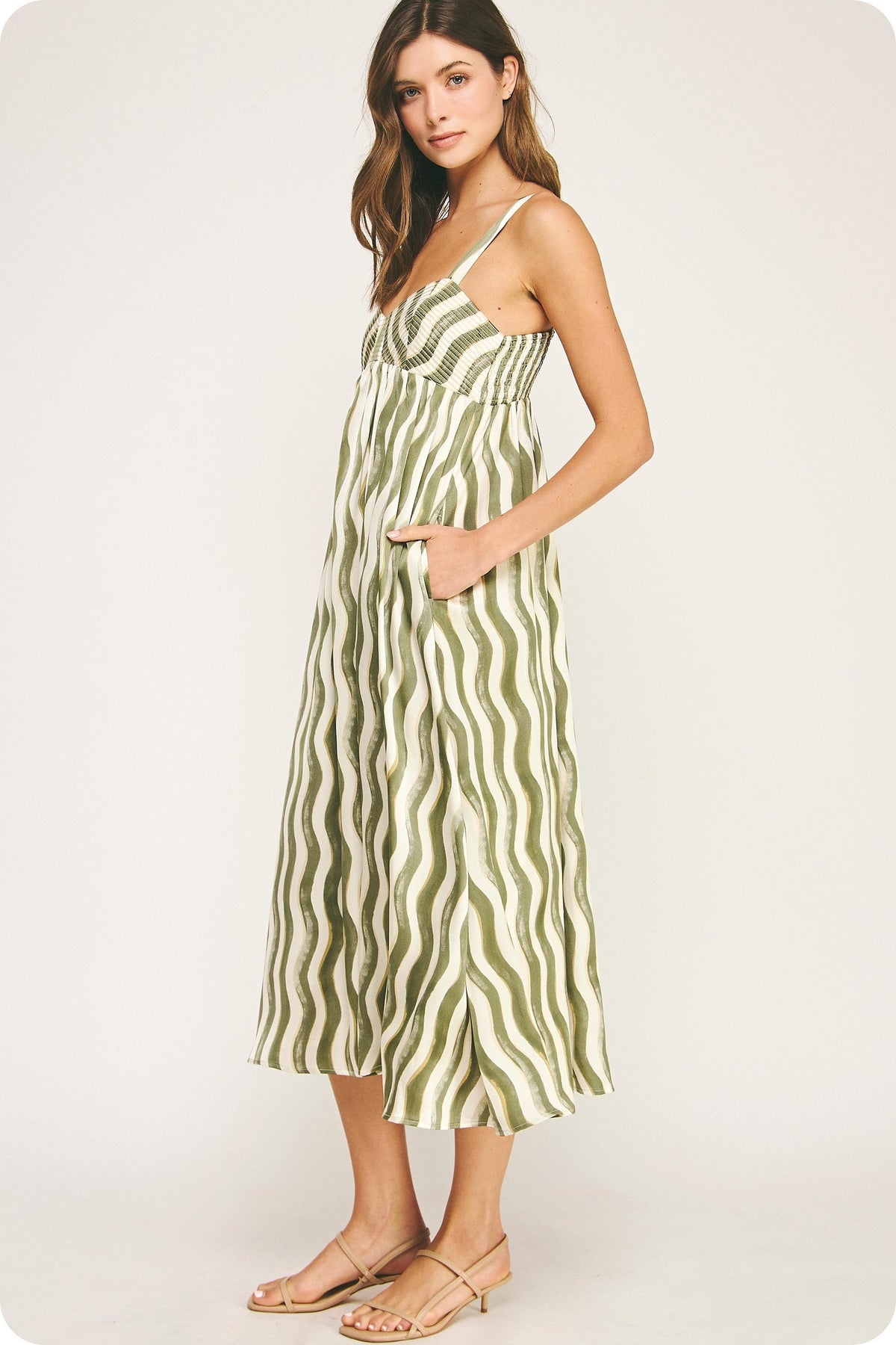 the best of it satin midi dress