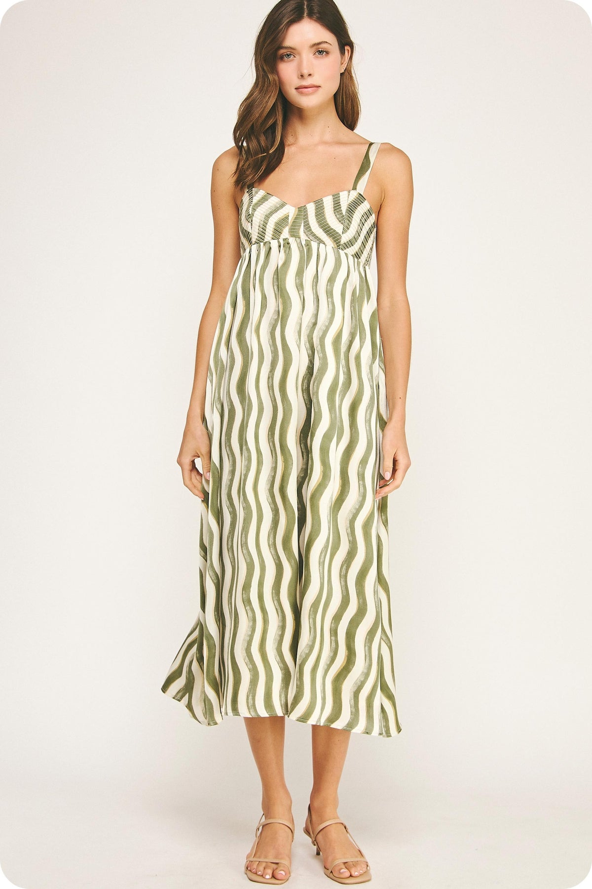 the best of it satin midi dress