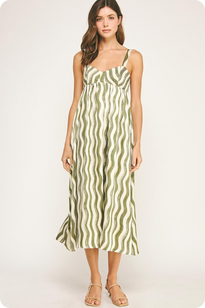 the best of it satin midi dress