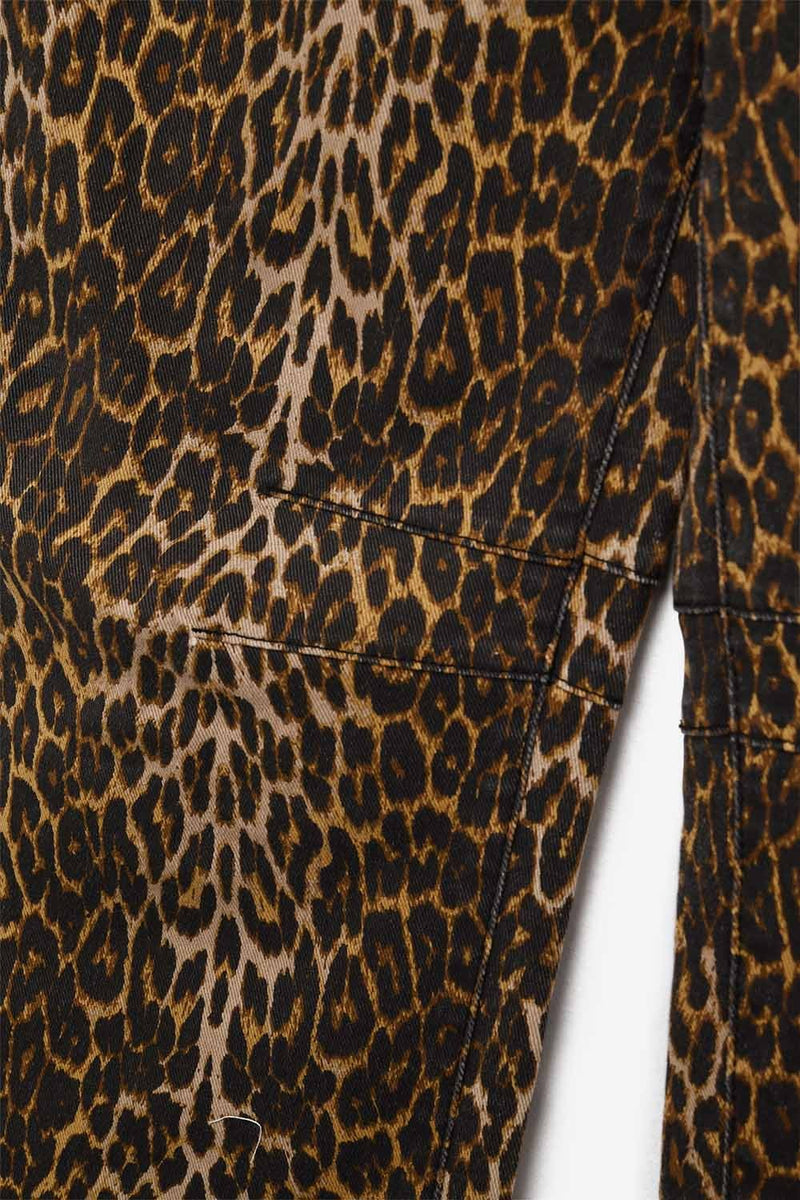 on the prowl leopard barrel denim