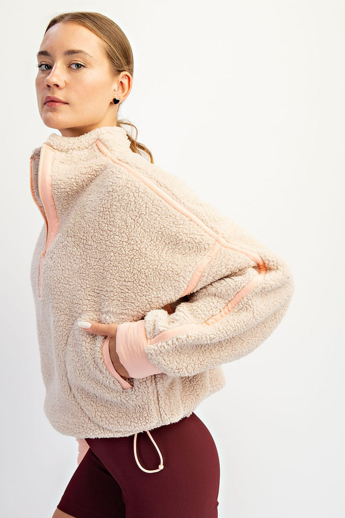 more than enough sherpa pullover