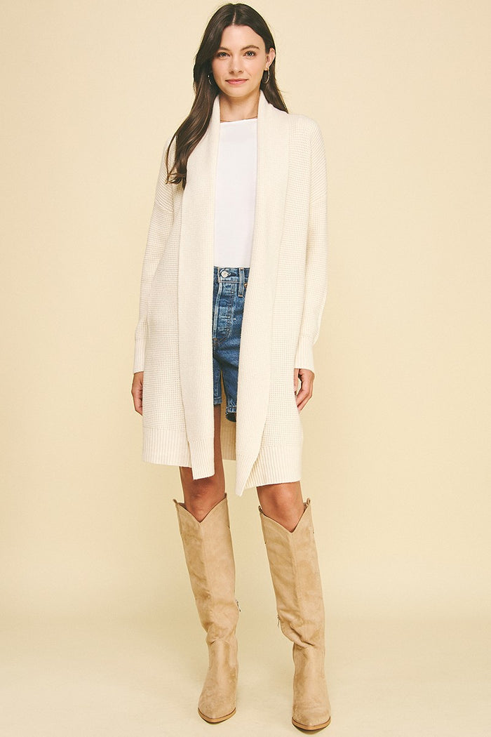 how its been long open cardigan