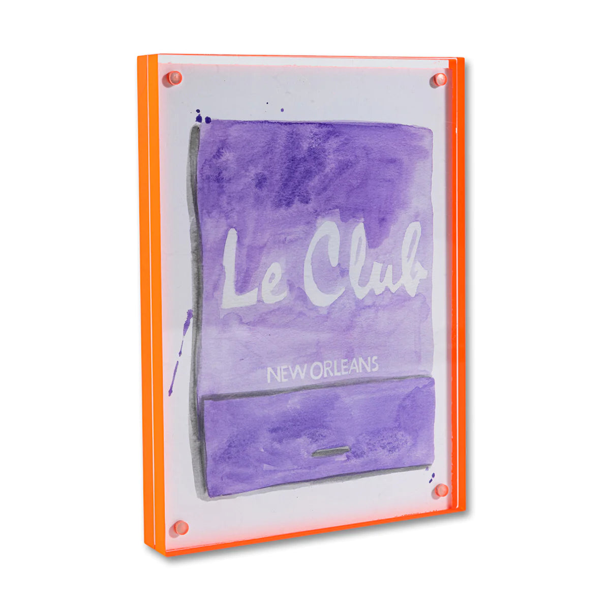 le club NOLA matchbook watercolor print | 9"x12" *print only*