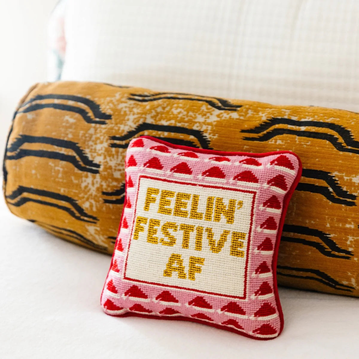 feelin' festive af pillow