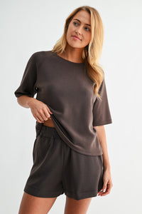 laguna butter soft drape tee