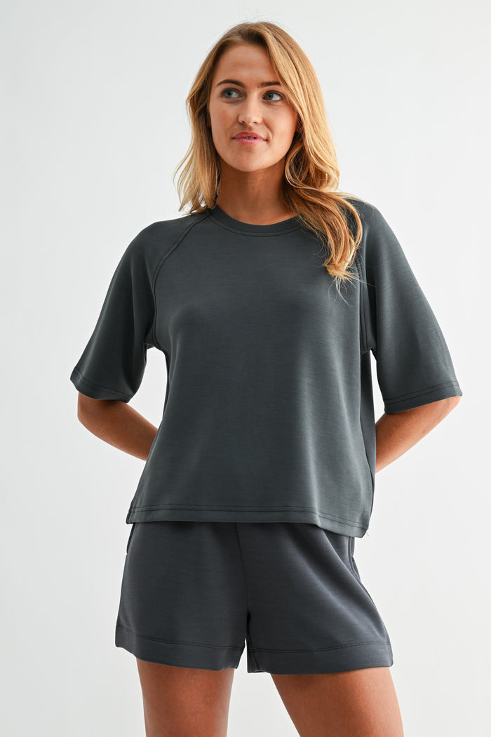laguna butter soft drape tee