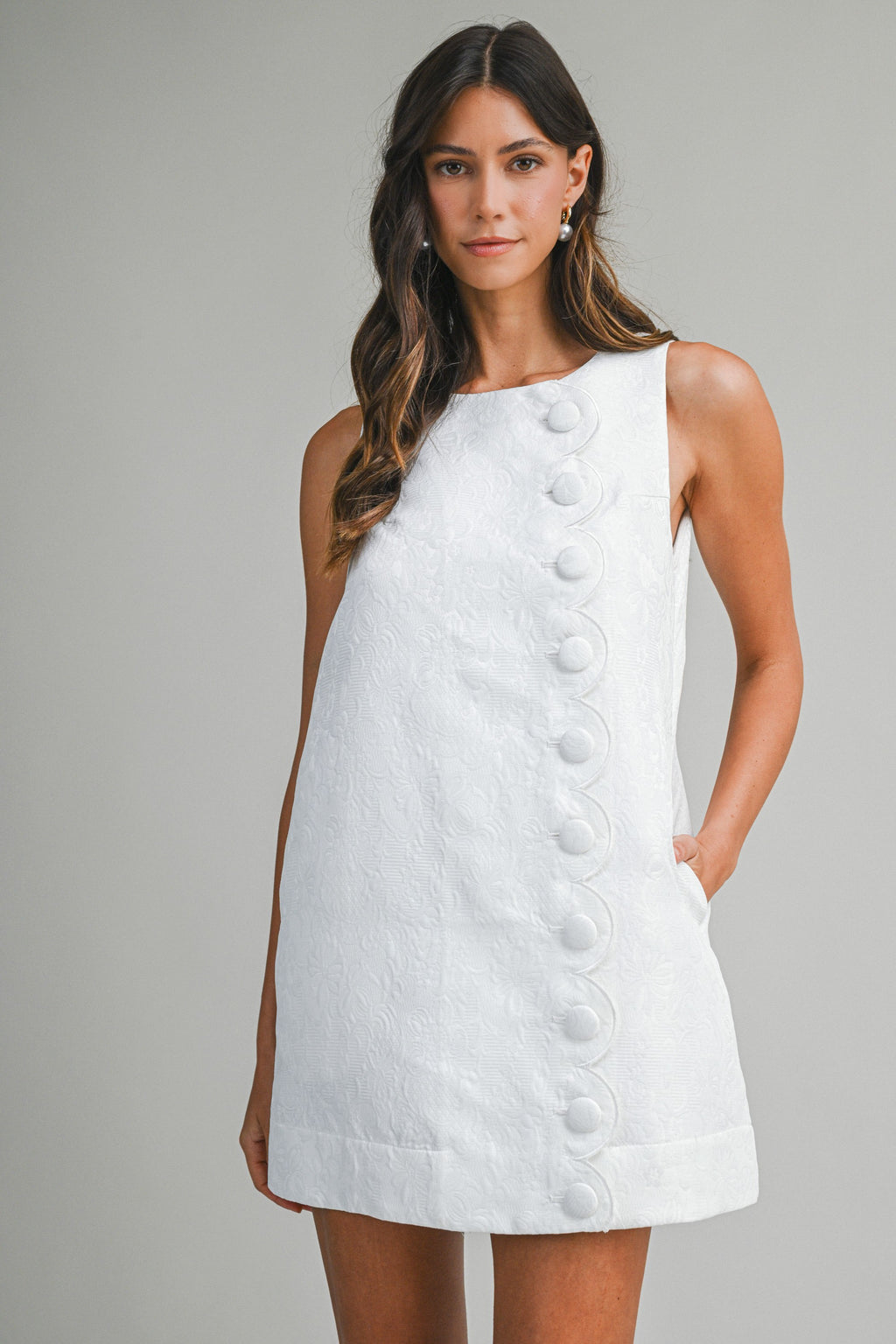 stella scallop detail mini dress – The Shimmy Shack