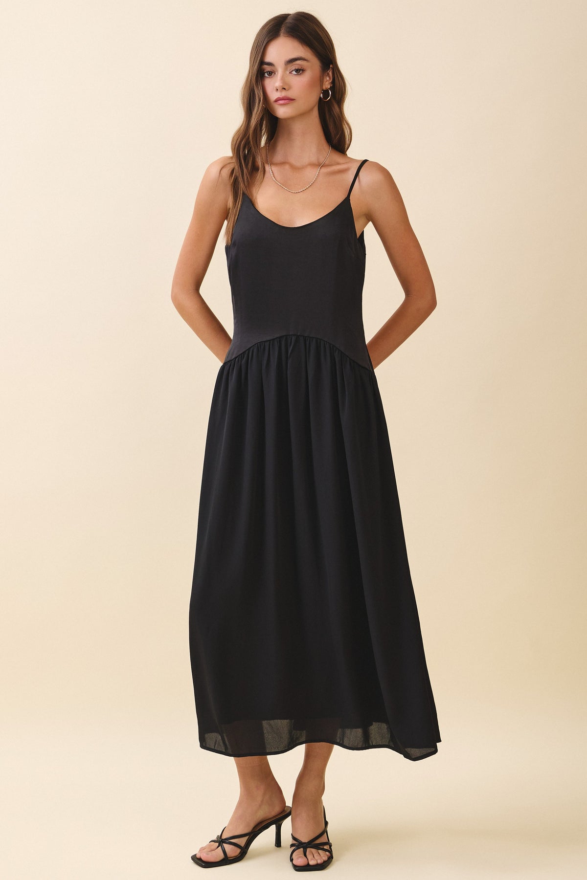 uninterested in it midi dress