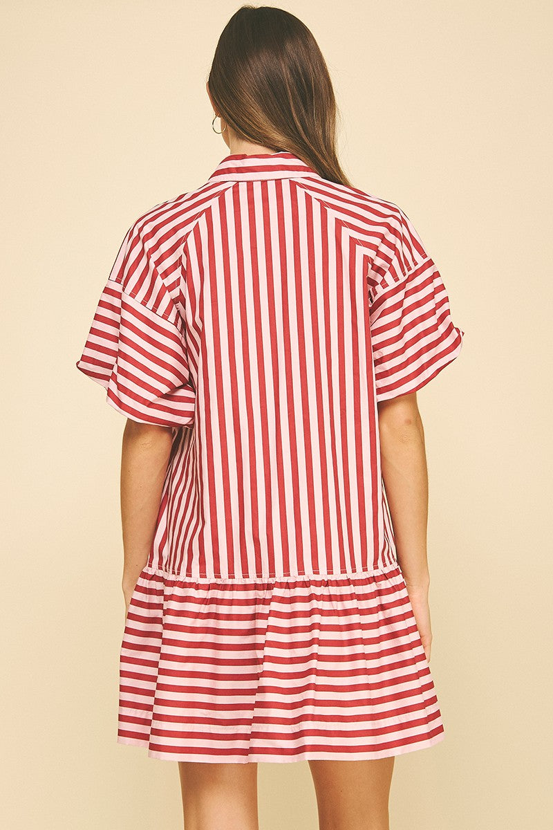 already on it striped dress