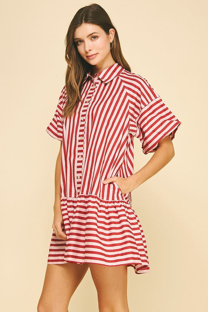 already on it striped dress