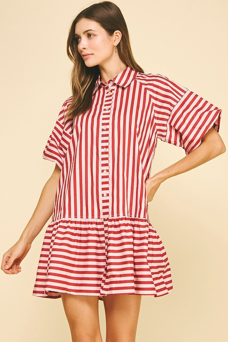 already on it striped dress
