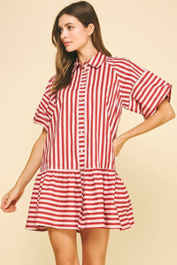 already on it striped dress
