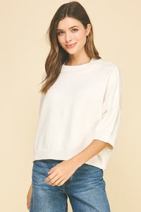 andi short sleeve sweater