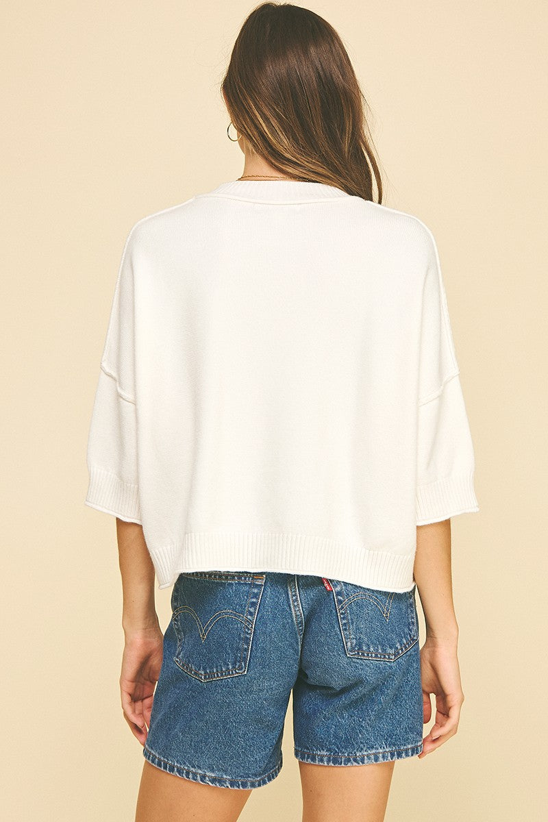 andi short sleeve sweater