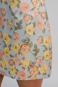 charlotte floral jacquard dress