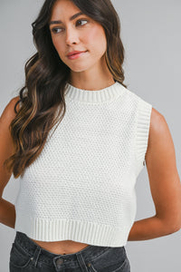 little lady knitted backless tank