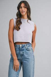 little lady knitted backless tank