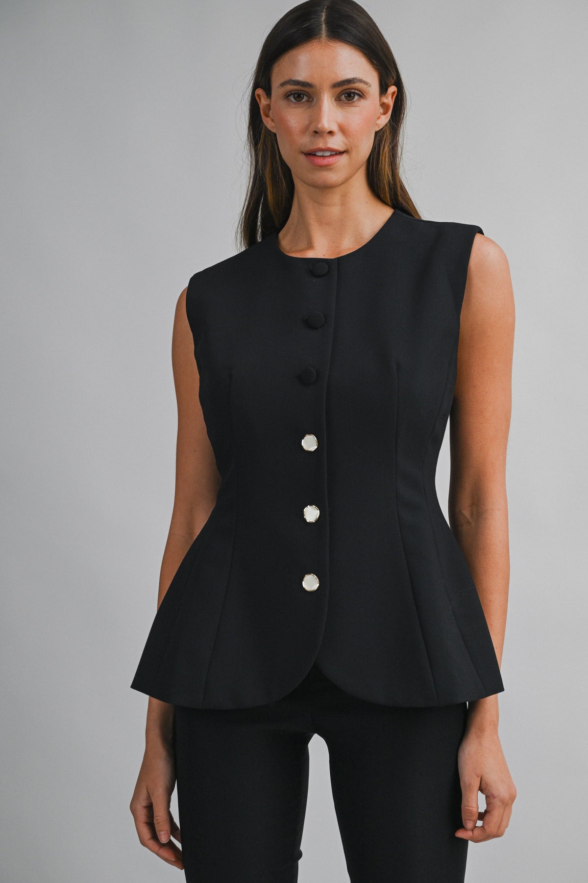 you just know tailored vest top
