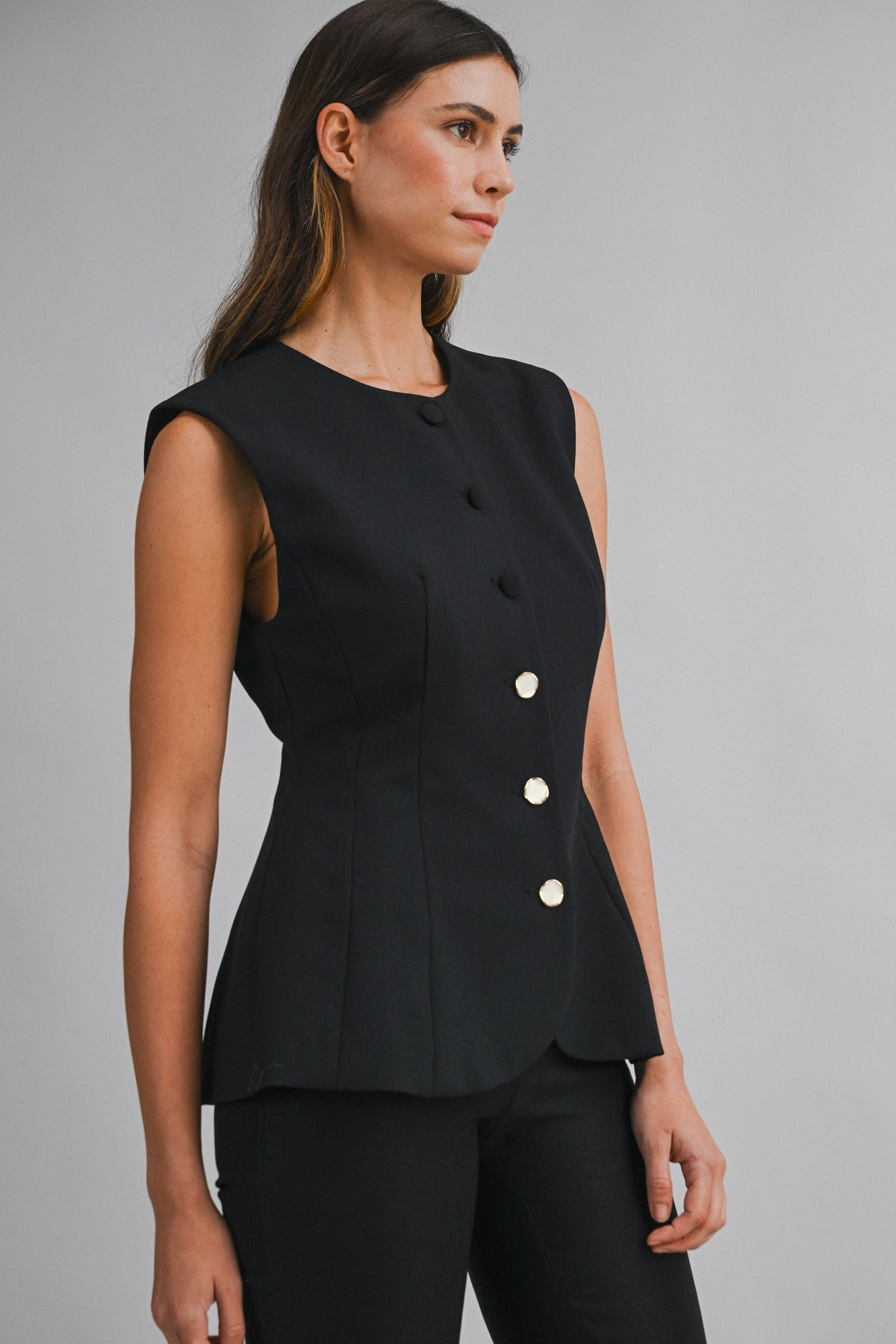 you just know tailored vest top