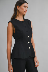 you just know tailored vest top