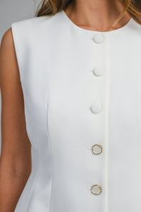 you just know tailored vest top