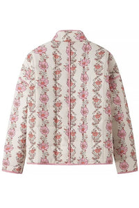 floral quilted jacket