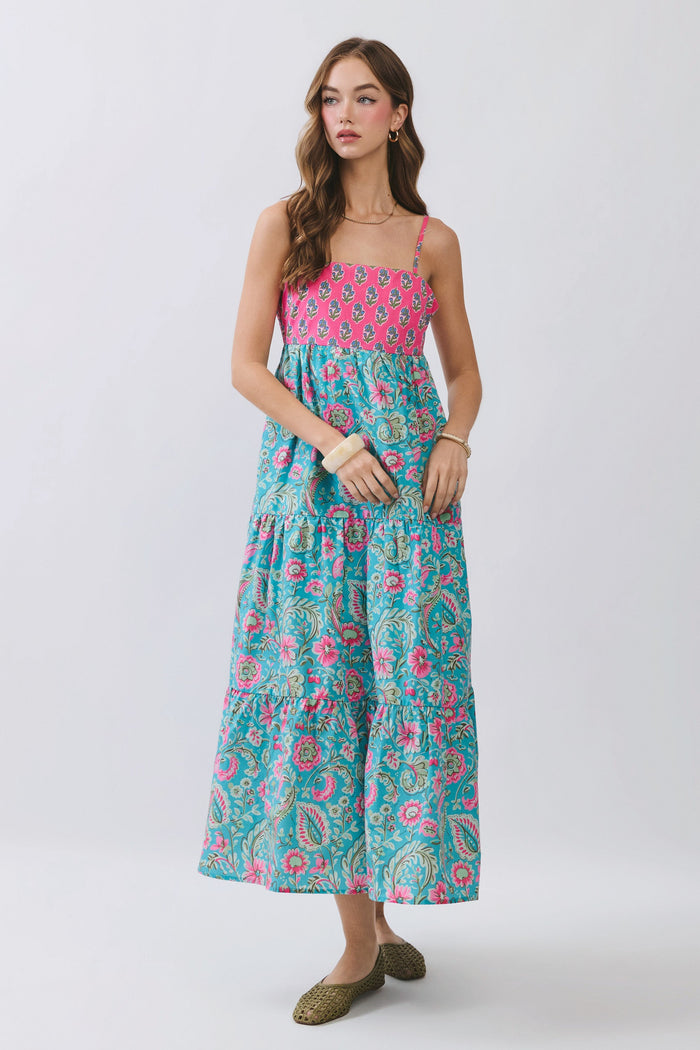 riviera romance midi dress