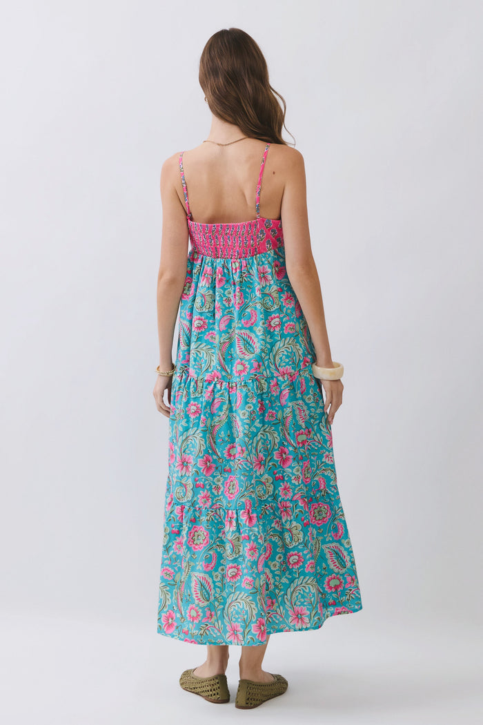 riviera romance midi dress