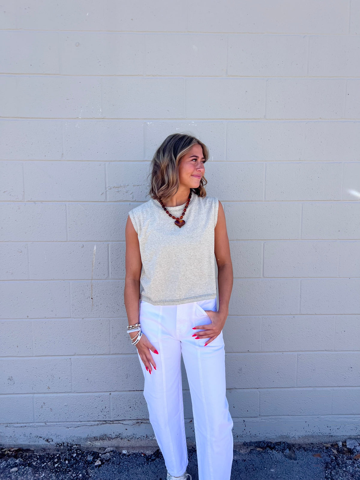sage it ain't so knit tank