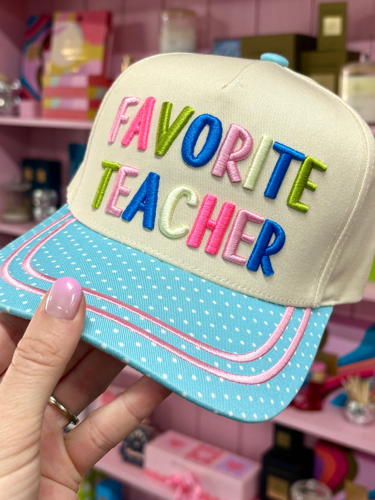 favorite teacher trucker hat