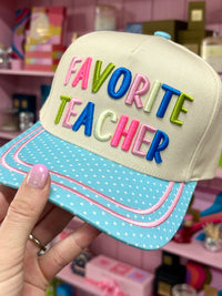 favorite teacher trucker hat
