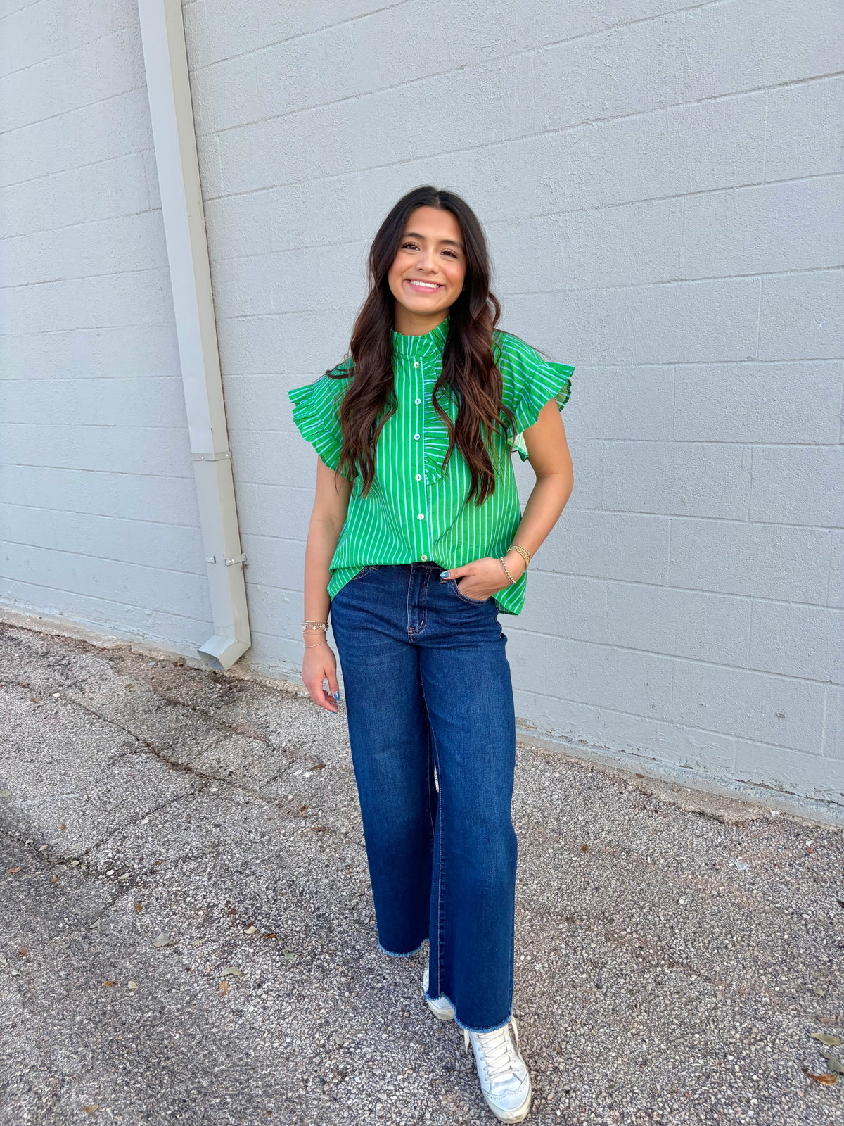 consider it done ruffle top