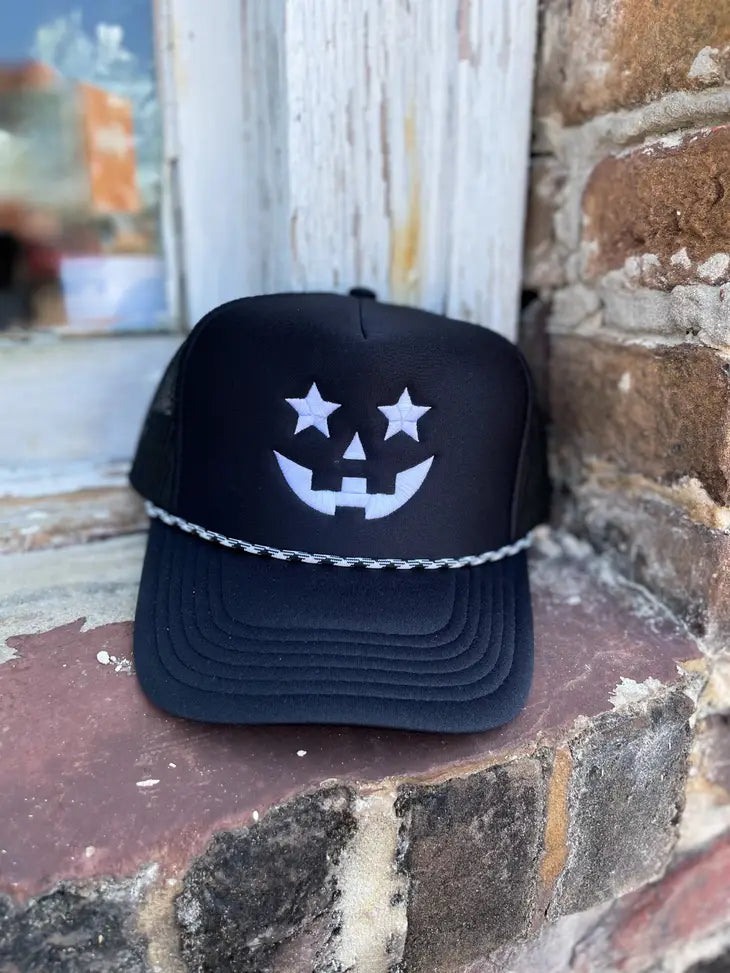 skeleton trucker hat