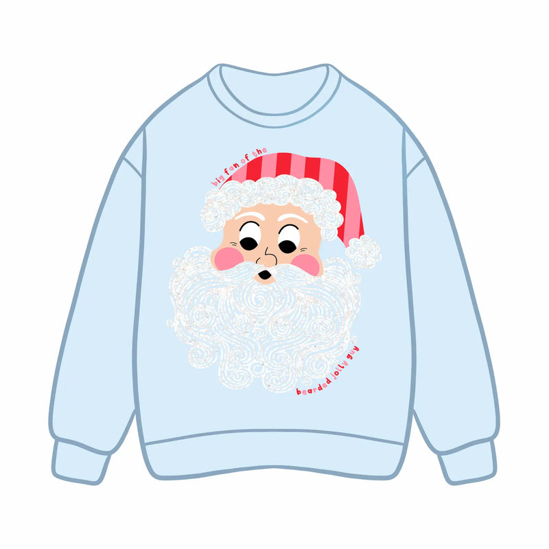 bearded jolly guy crewneck sweatshirt
