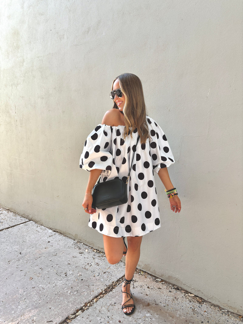 dottie off-the-shoulder bubble dress